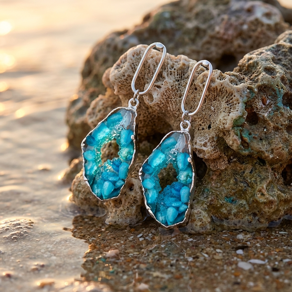 Ocean Fragment Earrings