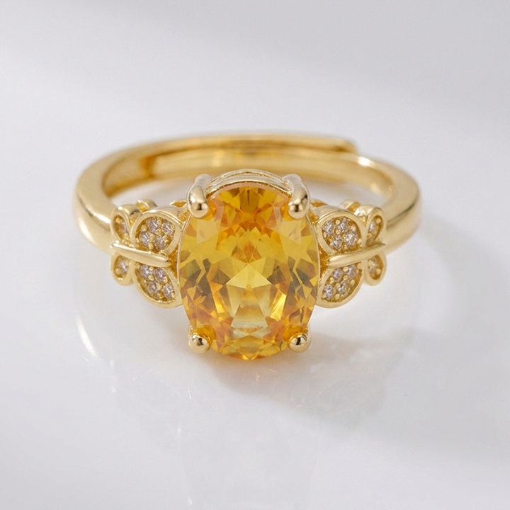 Gold Sunrise Ring - (Adjustable)