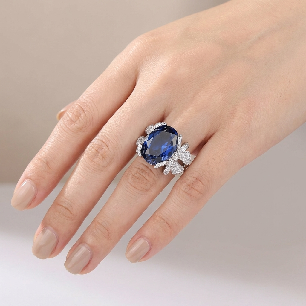 Dark Elegance Ring (Adjustable)