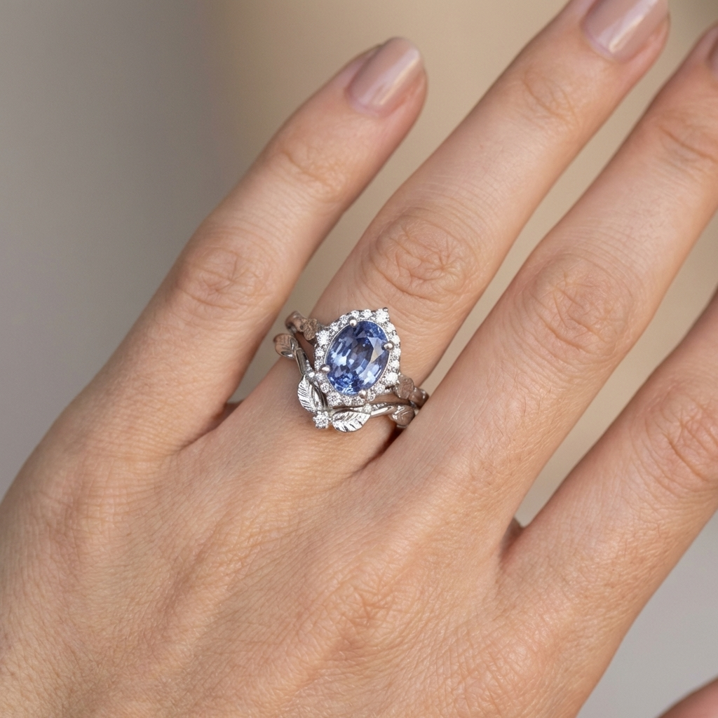 Frozen Leaf Ring