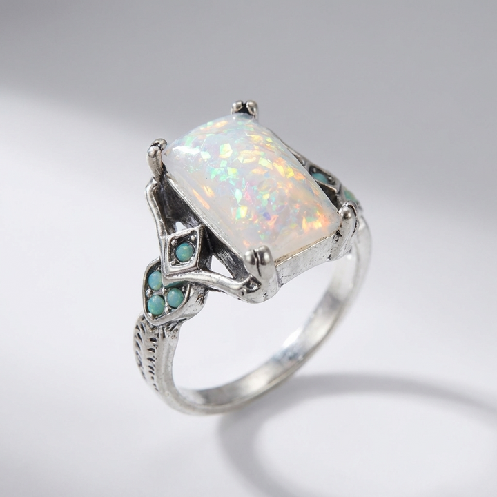 Aurora Opal Ring