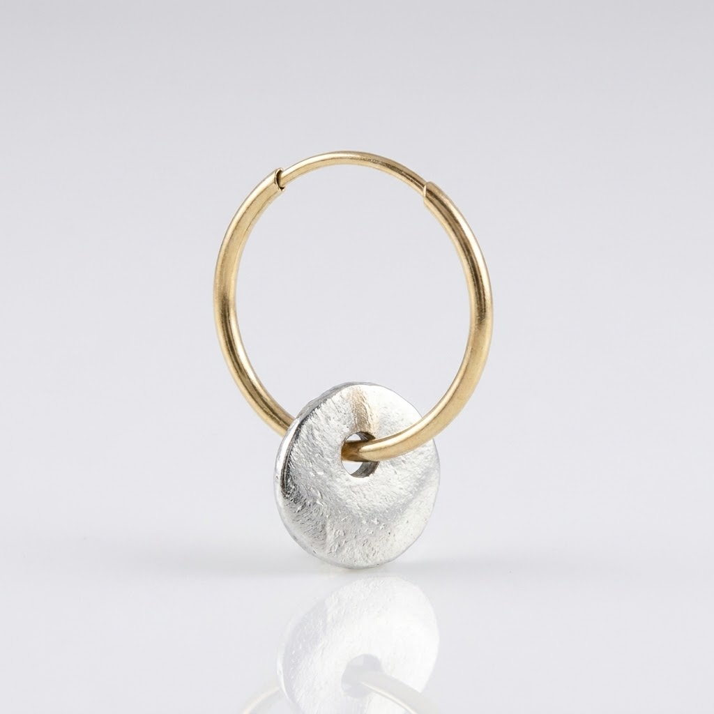 Disc Hoop Earrings