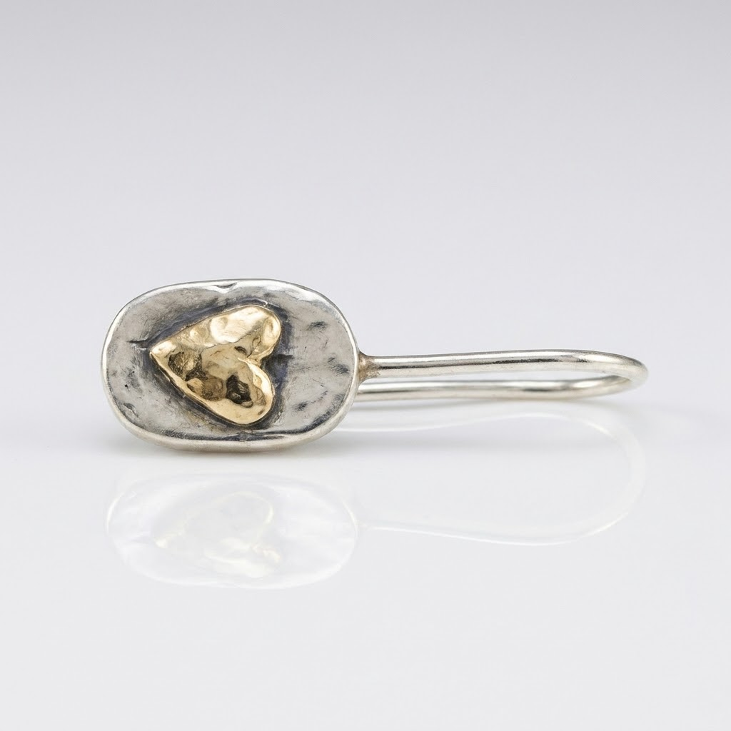 Relic Silver Heart Earrings
