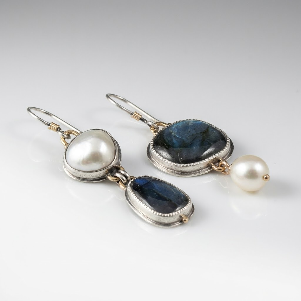 Nocturne Silver Earrings