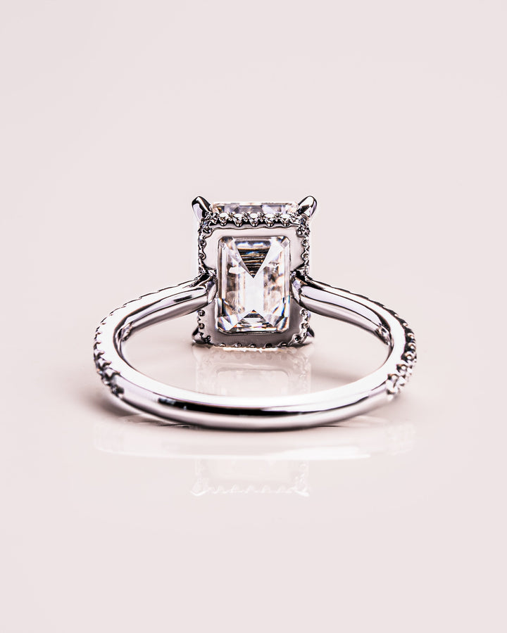 Jasmin (mit Pavé) - Smaragd | Silber