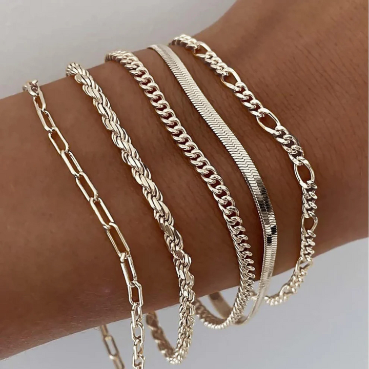 Ellis Gold Bracelet Set