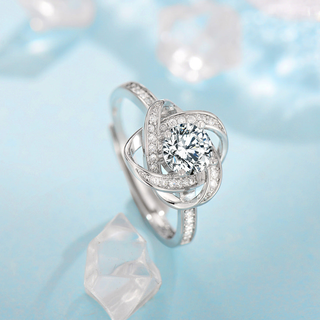 Fleur de Givre Klee-Knoten-Set | Weißgold