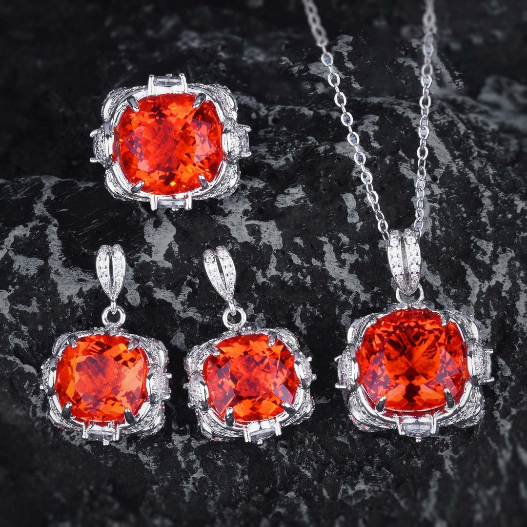 Velora Thandrelle Aquamarin Set | Weißgold