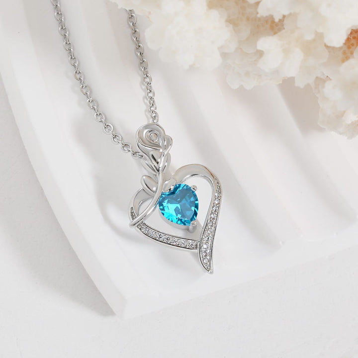 Heart Diamond Grace Necklace