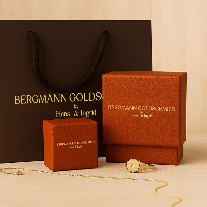 Eva Moissanit Ehering | Gold