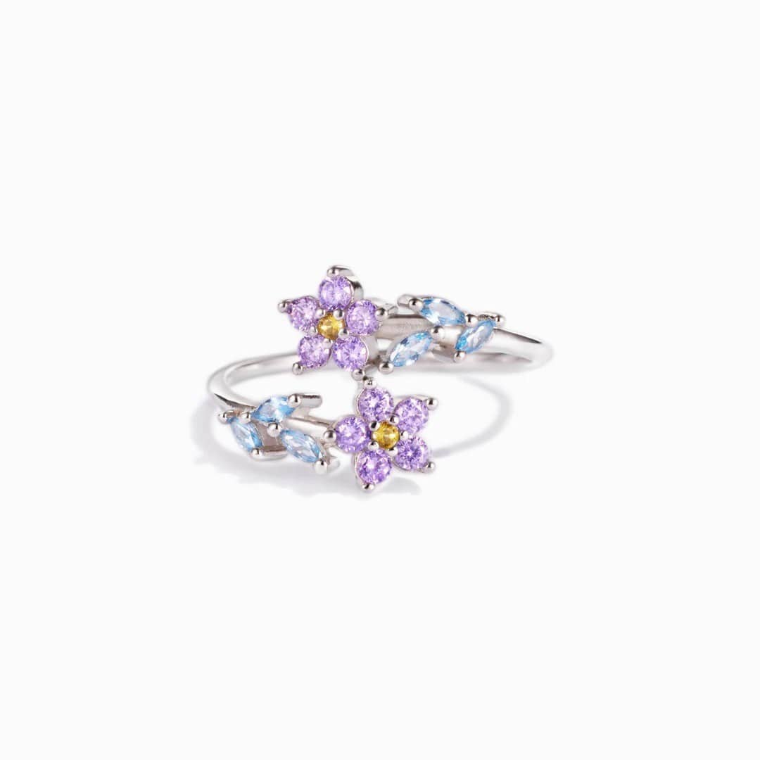 Purple Blue Grace Ring - (Adjustable)
