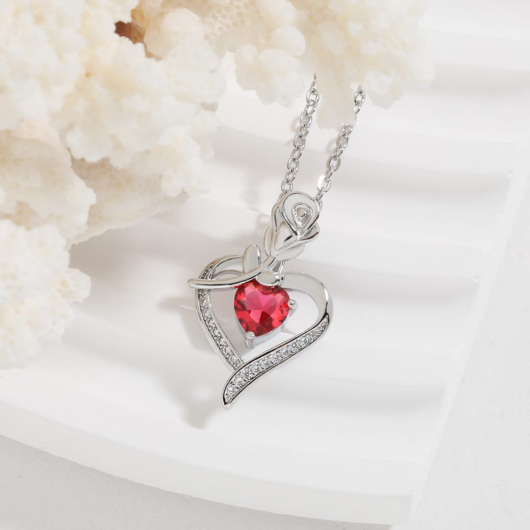 Heart Diamond Grace Necklace